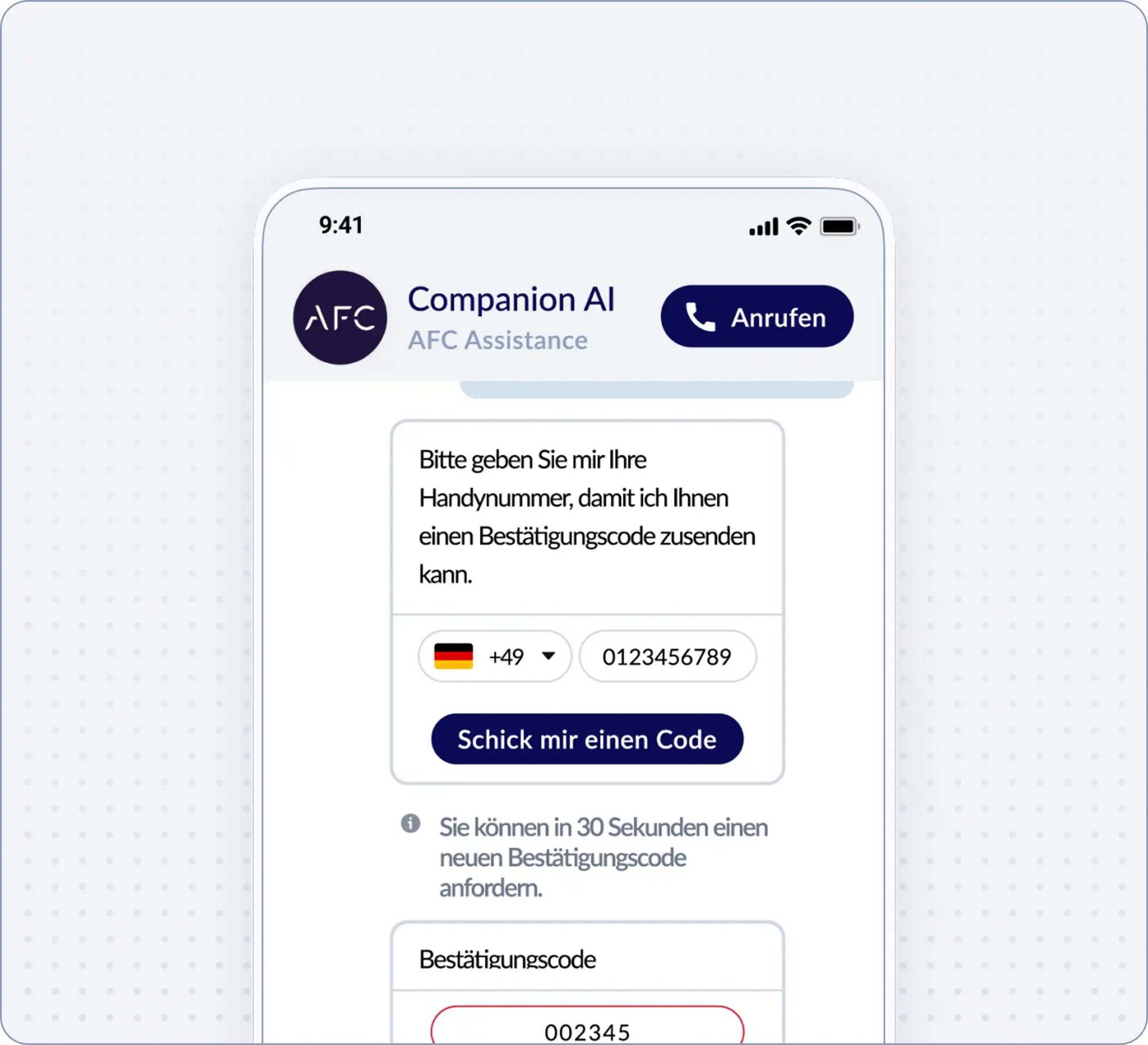 AFC Companion Screen: Authentifizierung AFC Companion Screen: Authentifizierung