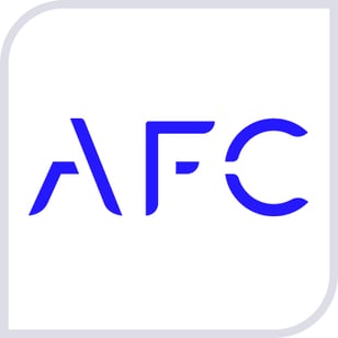 Logo AFC blau weiss grau
