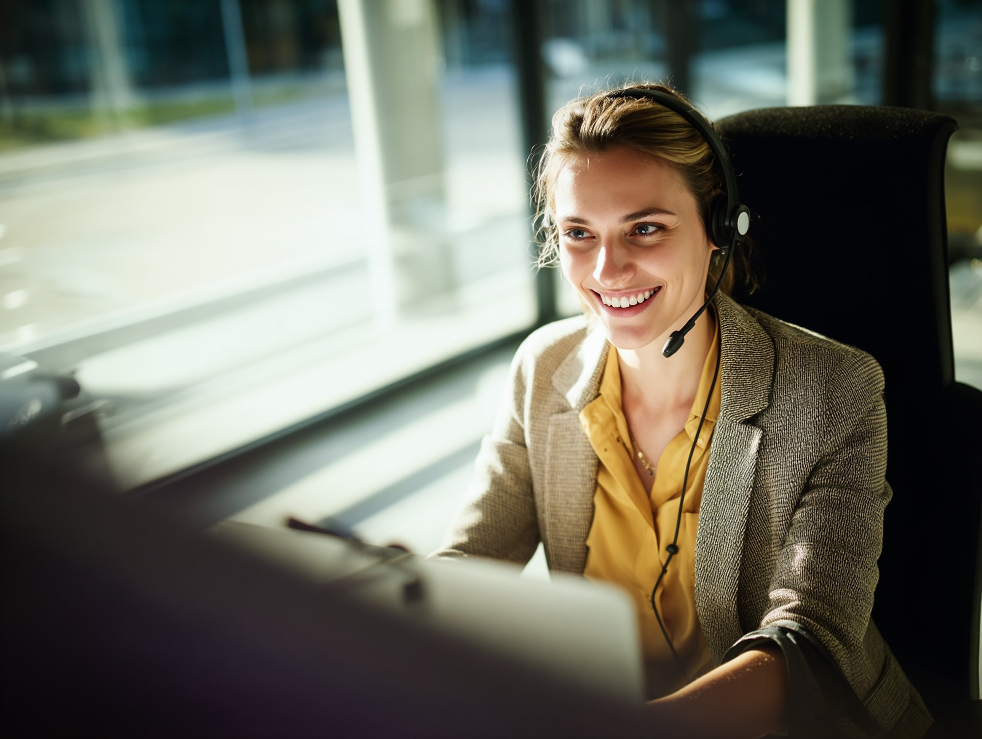 Mitarbeiter mit Headphones